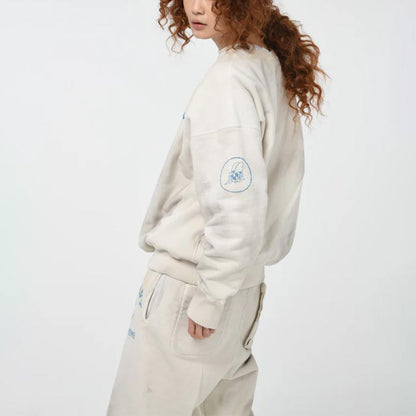 バウワウ BW242-USSA USN SEEBEES SWEATSHIRTS AGING ホワイトエイジング メンズ プリント スウェット トレーナー