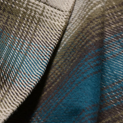 24FW デラックスウエア HV-54 BLUE OMBRE SHIRT メンズ 長袖 オンブレ チェック シャツ