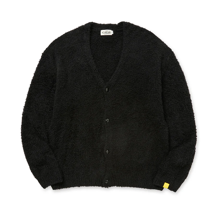 CALEE × EYYA KNIT C/F CARDIGAN:BLACK CAMEL