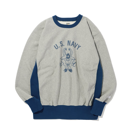 PHERROW'S 25W-PRWS-TT1:H.Gray × Navy