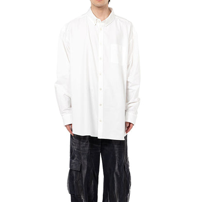 KAMIYA Oversized Oxford Shirt:WHITE