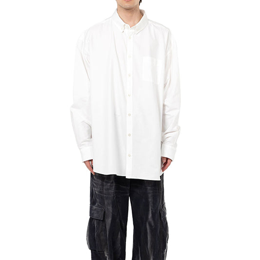 KAMIYA Oversized Oxford Shirt:WHITE