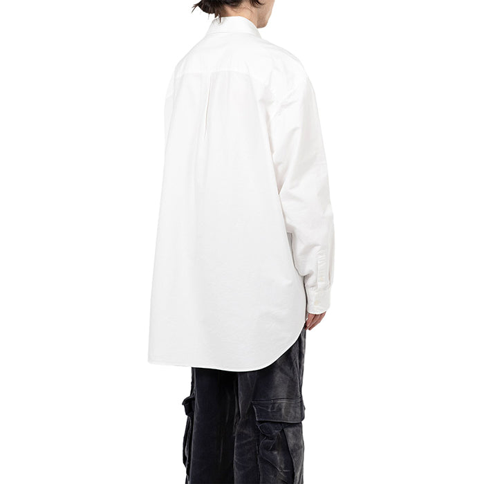 KAMIYA Oversized Oxford Shirt:WHITE