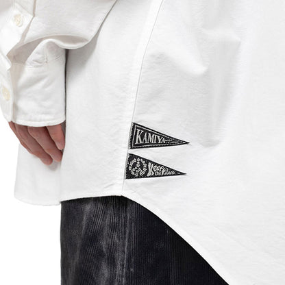 KAMIYA Oversized Oxford Shirt:WHITE