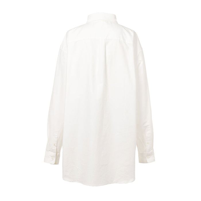 KAMIYA Oversized Oxford Shirt:WHITE