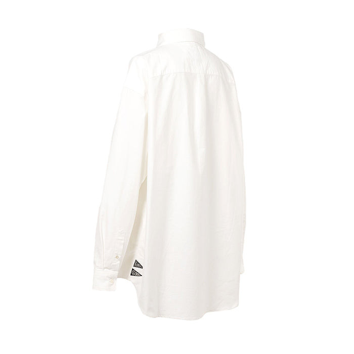 KAMIYA Oversized Oxford Shirt:WHITE