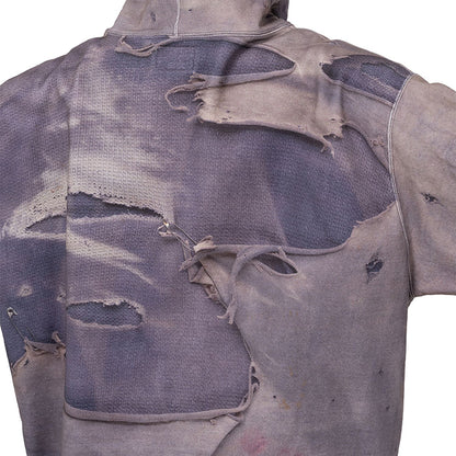 KAMIYA Trompe L’oeil Print Zip-up Hoodie