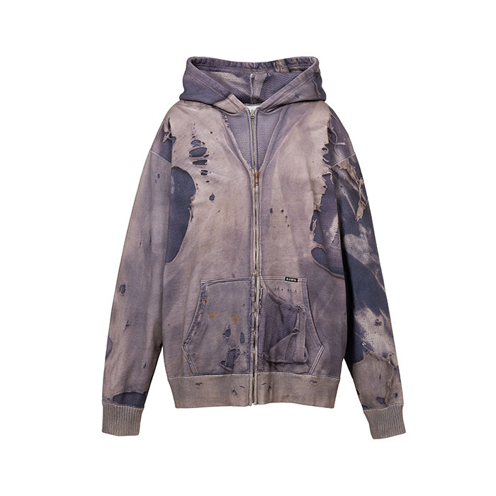 KAMIYA Trompe L’oeil Print Zip-up Hoodie