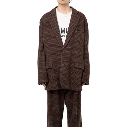 KAMIYA Tweed Jacket:BROWN