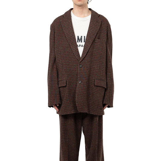 KAMIYA Tweed Jacket:BROWN