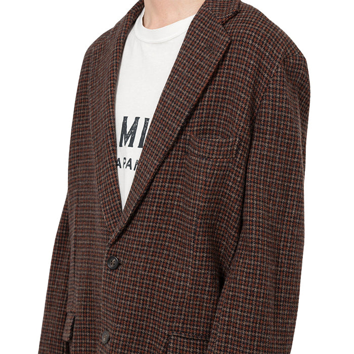 KAMIYA Tweed Jacket:BROWN