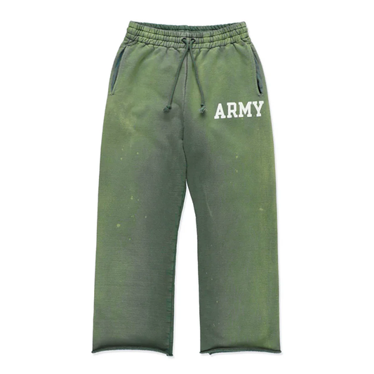 BOWWOW ARMY SWEAT PANTS AGED