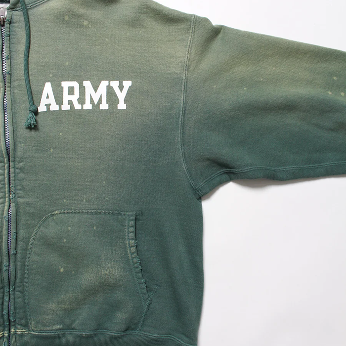 BOWWOW ARMY ZIP HOODIE AGED