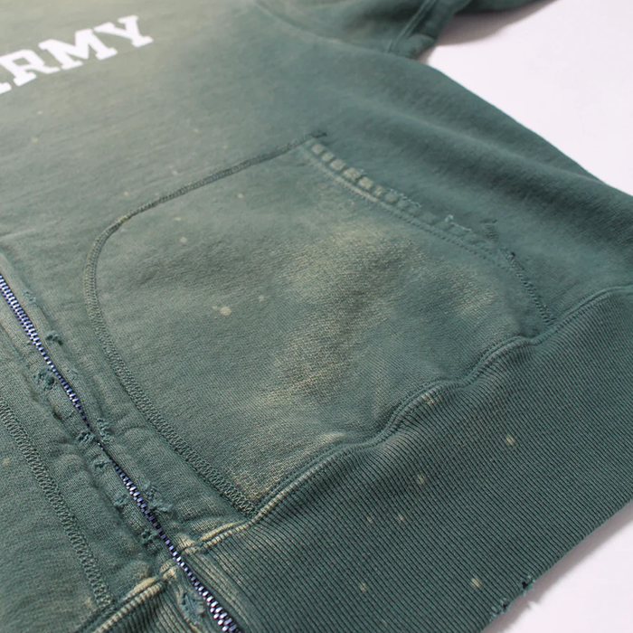 BOWWOW ARMY ZIP HOODIE AGED
