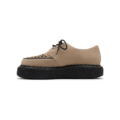 General Scale(ジェネラルスケール) "DAVID"Suede Inter Lace Shoes:BEIGE BLACK