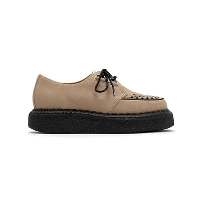 General Scale(ジェネラルスケール) "DAVID"Suede Inter Lace Shoes:BEIGE BLACK