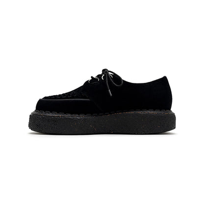 General Scale(ジェネラルスケール) "DAVID"Suede Inter Lace Shoes:BEIGE BLACK
