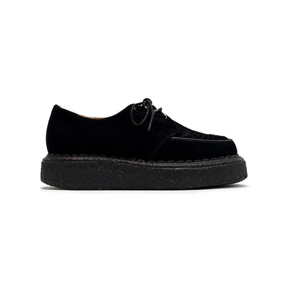 General Scale(ジェネラルスケール) "DAVID"Suede Inter Lace Shoes:BEIGE BLACK