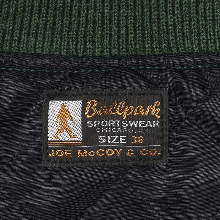 ジョーマッコイ MJ23121 WOOL VARSITY JACKET SHAMROCKS 165 グリーン スタジャン スタジアムジャンパー バーシティジャケット アワードジャケット