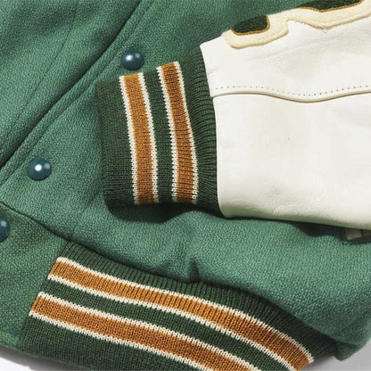 ジョーマッコイ MJ23121 WOOL VARSITY JACKET SHAMROCKS 165 グリーン スタジャン スタジアムジャンパー バーシティジャケット アワードジャケット
