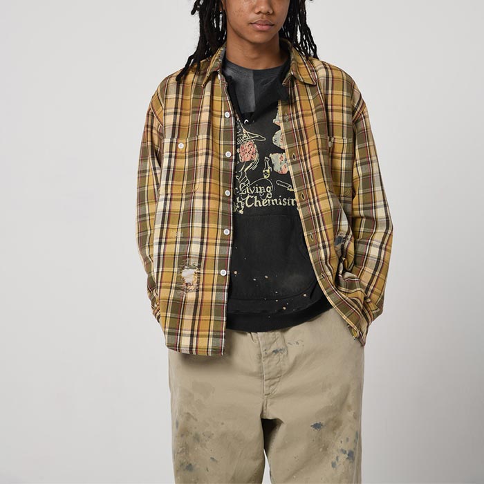 バウワウ BW222-CCS CHEMISTRY CUT OFF SWEAT SHIRTS