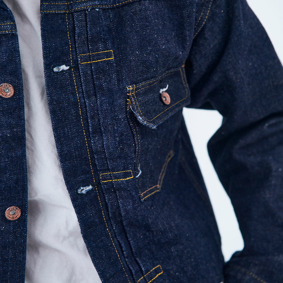 SAMURAI JEANS(サムライジーンズ) サムライジーンズ S556VX 零+モデルTバックGジャン ワンウォッシュ メンズ デニムジャケット ジージャン