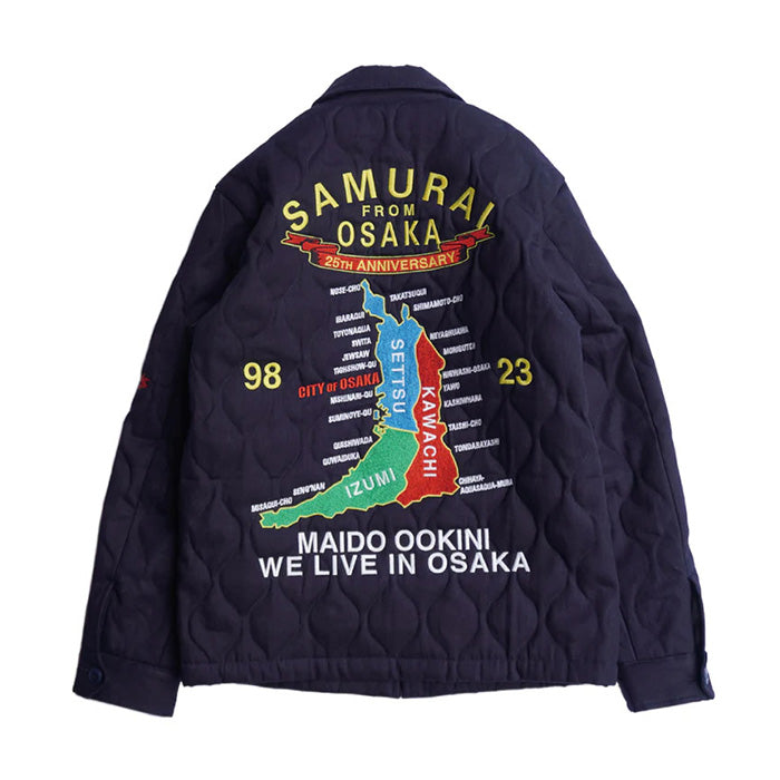 サムライジーンズ OSK25th 大阪ジャン 中綿 キルティング ジャケット インディゴ