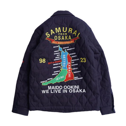 サムライジーンズ OSK25th 大阪ジャン 中綿 キルティング ジャケット インディゴ
