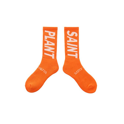 セントマイケル SM-YS1-0000-C15 CP_SOCKS / SNT PLANT / ORANGE メンズ Cactus Plant Flea Market コラボ ソックス