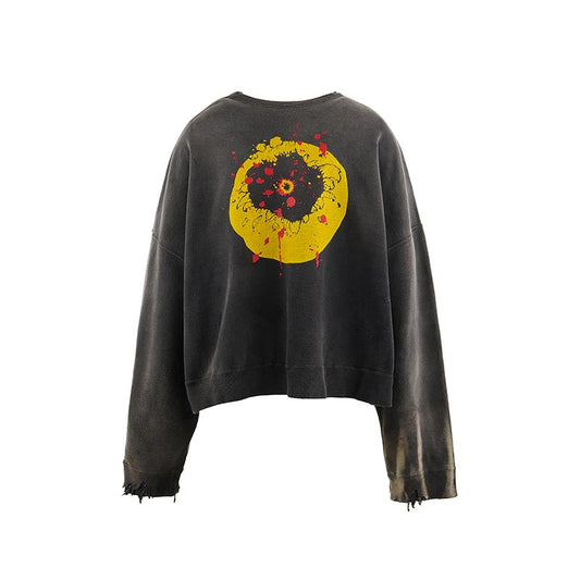 セントマイケル SM-YS1-0000-C06 CP_CREW SWT / SMILE / BLK Cactus Plant Flea Market コラボ スウェット トレーナー スマイル