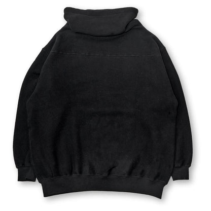 フルカウント FLO-009 FLO Off Turtleneck Sweatshirts ブラック メンズ オフタートル スウェット プルオーバー ルーズシルエット リヨセル コットン サスティナブル