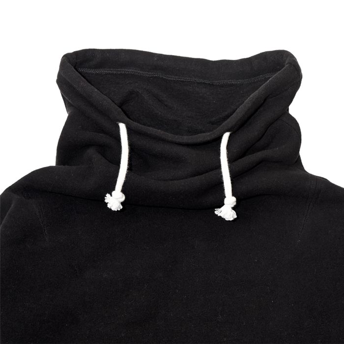 フルカウント FLO-009 FLO Off Turtleneck Sweatshirts ブラック メンズ オフタートル スウェット プルオーバー ルーズシルエット リヨセル コットン サスティナブル