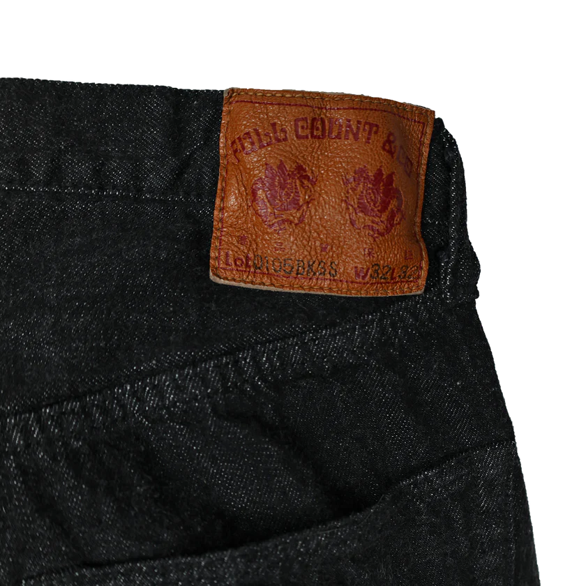 FULLCOUNT(フルカウント) 0105BKSS Wide Black Selvedge Denim(Super