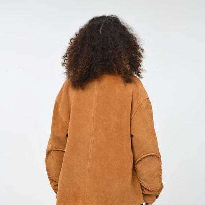 バウワウ BW242-WSCA WOVEN SUEDE COVERALL スエードチョアコート ゴールド メンズ アウター ジャケット