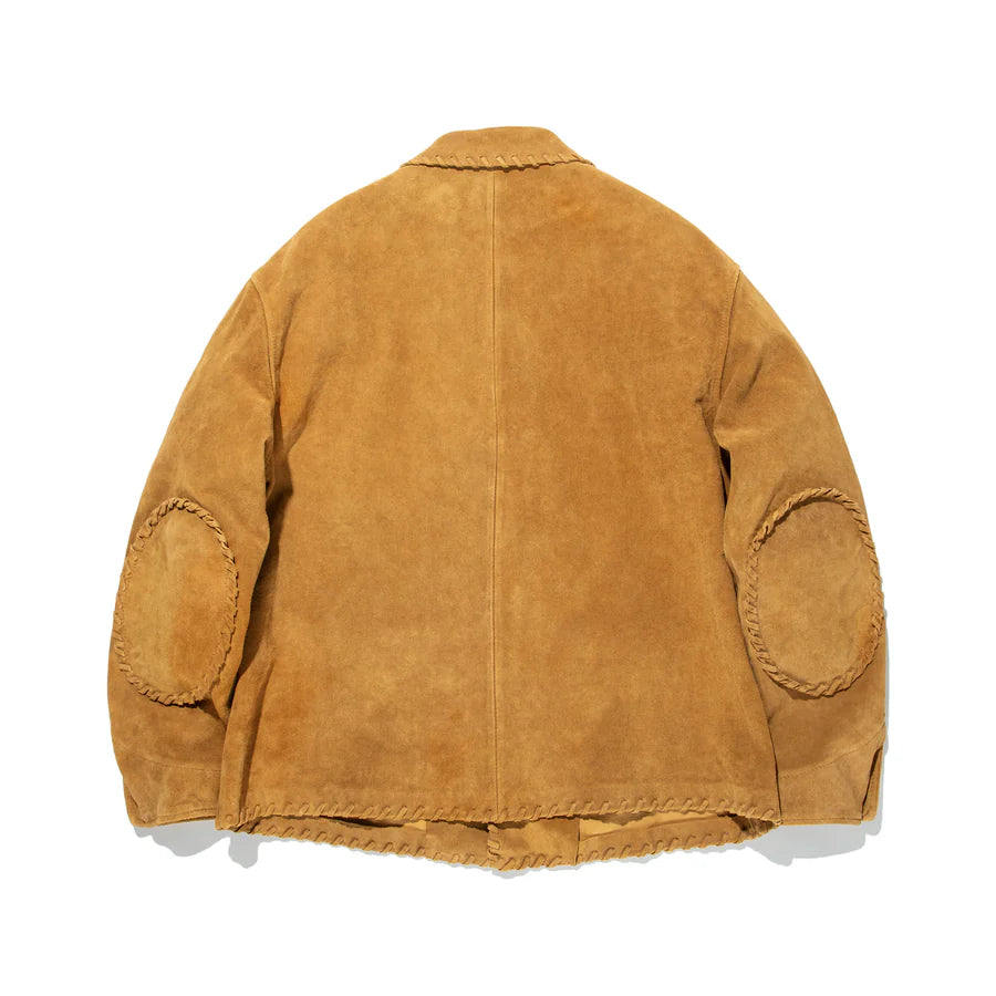 バウワウ BW242-WSCA WOVEN SUEDE COVERALL スエードチョアコート ゴールド メンズ アウター ジャケット
