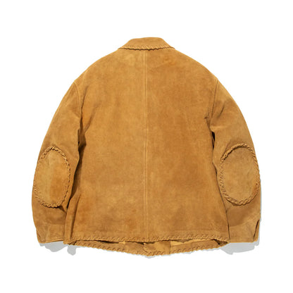 バウワウ BW242-WSCA WOVEN SUEDE COVERALL スエードチョアコート ゴールド メンズ アウター ジャケット