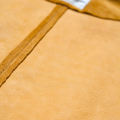 バウワウ BW242-WSCA WOVEN SUEDE COVERALL スエードチョアコート ゴールド メンズ アウター ジャケット