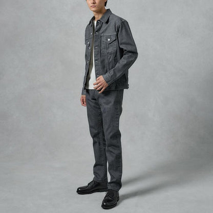 桃太郎ジーンズ MXJE1100 14oz SELVEDGE GRAY DENIM NARROW TAPERED メンズ デニム ジーンズ ナローテーパード 細めのストレート セルヴィッチデニム