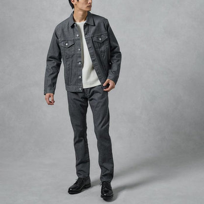 桃太郎ジーンズ MXJE1100 14oz SELVEDGE GRAY DENIM NARROW TAPERED メンズ デニム ジーンズ ナローテーパード 細めのストレート セルヴィッチデニム