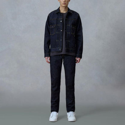 桃太郎ジーンズ G015-MZ 銅丹特濃ナローテーパード ジッパーフライ メンズ デニム ジーンズ テーパード 細めのストレート セルヴィッチデニム 14.7oz