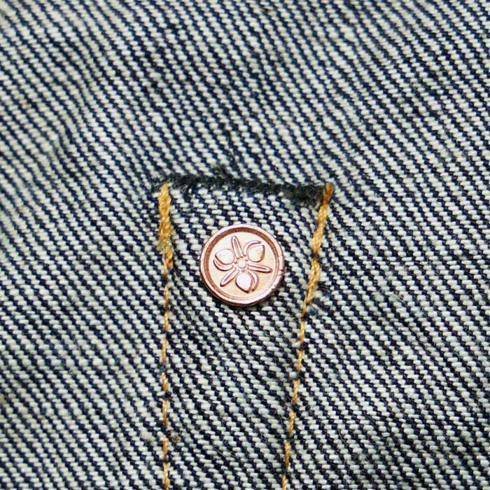 桃太郎ジーンズ G015-MZ 銅丹特濃ナローテーパード ジッパーフライ メンズ デニム ジーンズ テーパード 細めのストレート セルヴィッチデニム 14.7oz