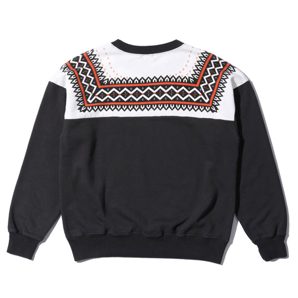ホワイツビル Lot No. WV69266 / SNOW PATTERN SWEAT SHIRT BLACK 雪柄スウェット ブラック メンズ