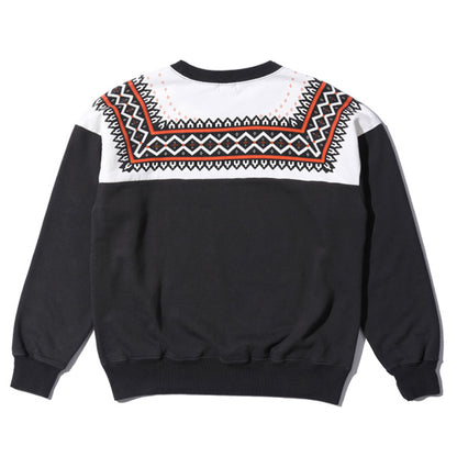 ホワイツビル Lot No. WV69266 / SNOW PATTERN SWEAT SHIRT BLACK 雪柄スウェット ブラック メンズ