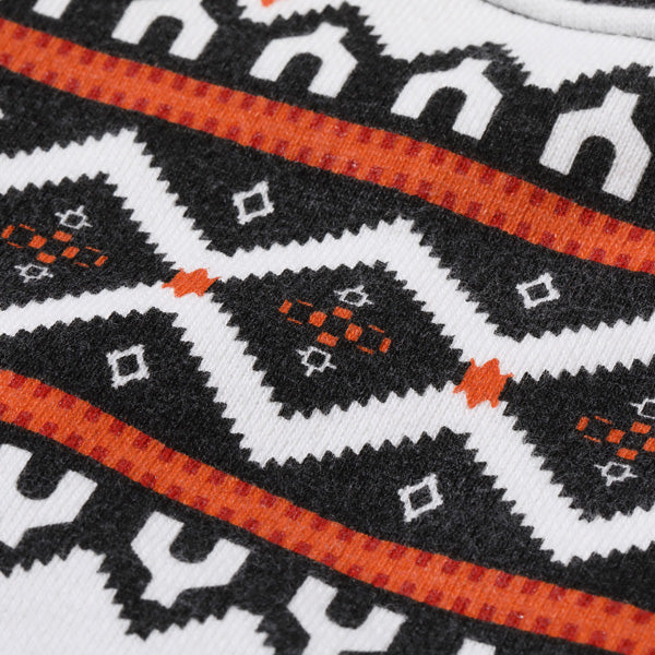 ホワイツビル Lot No. WV69266 / SNOW PATTERN SWEAT SHIRT BLACK 雪柄スウェット ブラック メンズ
