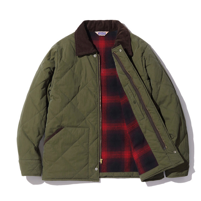 シュガーケーン Lot No. SC15402 / WEATHER CLOTH QUILTED WORK JACKET OLIVE ワークジャケット オリーブ メンズ