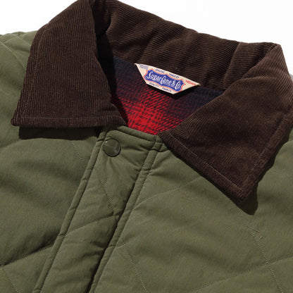 シュガーケーン Lot No. SC15402 / WEATHER CLOTH QUILTED WORK JACKET OLIVE ワークジャケット オリーブ メンズ