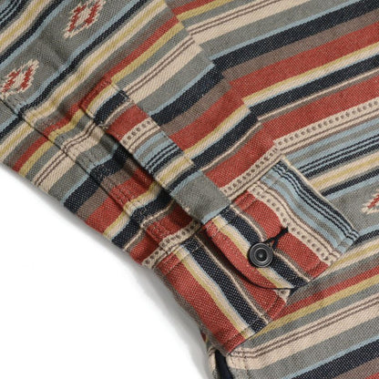 DELUXE WARE 7649C[40S NATIVE BORDER]:ORG.BORDER RED.BORDER