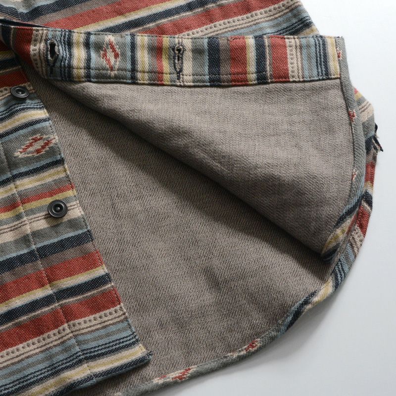 DELUXE WARE 7649C[40S NATIVE BORDER]:ORG.BORDER RED.BORDER