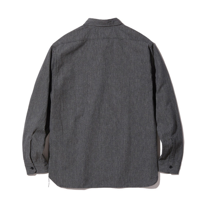 バズリクソンズ Lot No. BR26082 / COTTON COVERT WORK SHIRTS BLACK シャンブレー調 ワークシャツ ブラック メンズ