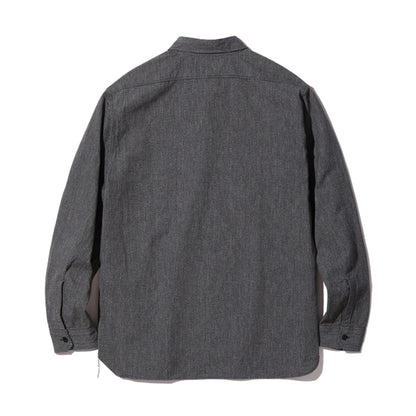 バズリクソンズ Lot No. BR26082 / COTTON COVERT WORK SHIRTS BLACK シャンブレー調 ワークシャツ ブラック メンズ